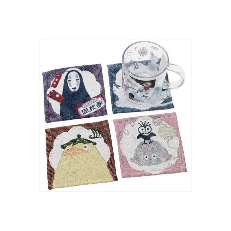 Assortiment de 4 Sous-verre Chihiro Pastel - Le Voyage de Chihiro