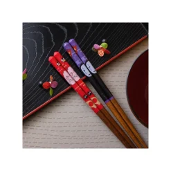 Baguettes laquées 21cm No Face & Lanternes - Le Voyage de Chihiro