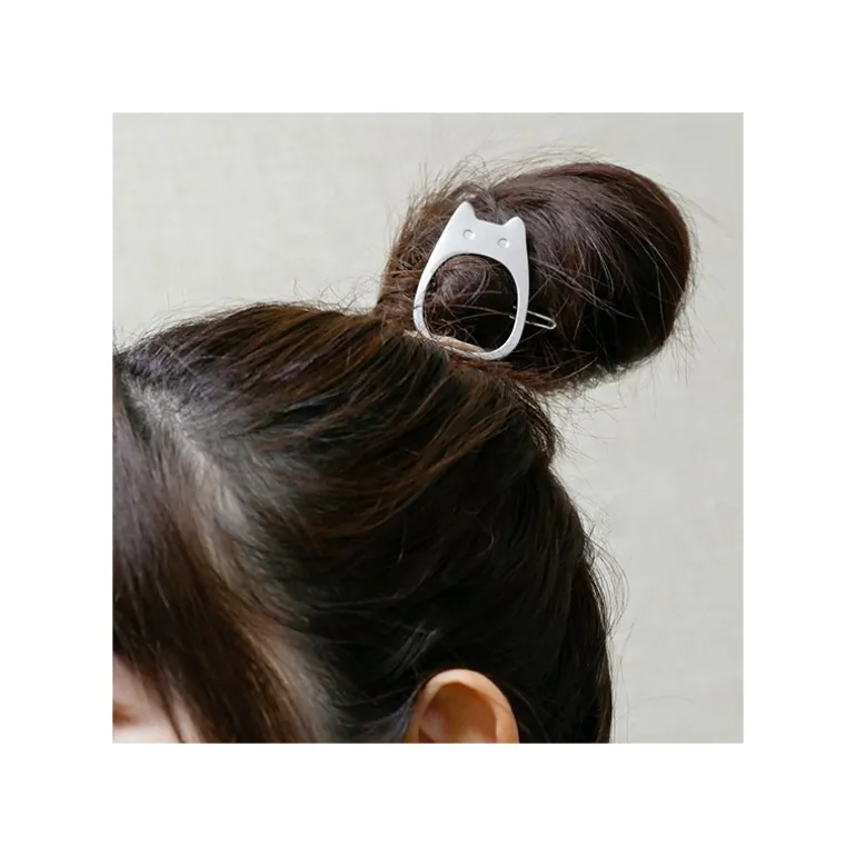 Bijou Barette Totoro Blanc Metal- Mon Voisin Totoro