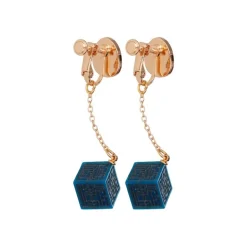 Bijou Boucle d’oreilles à Clips Cristal Volucite et Monolithe - Le Ch