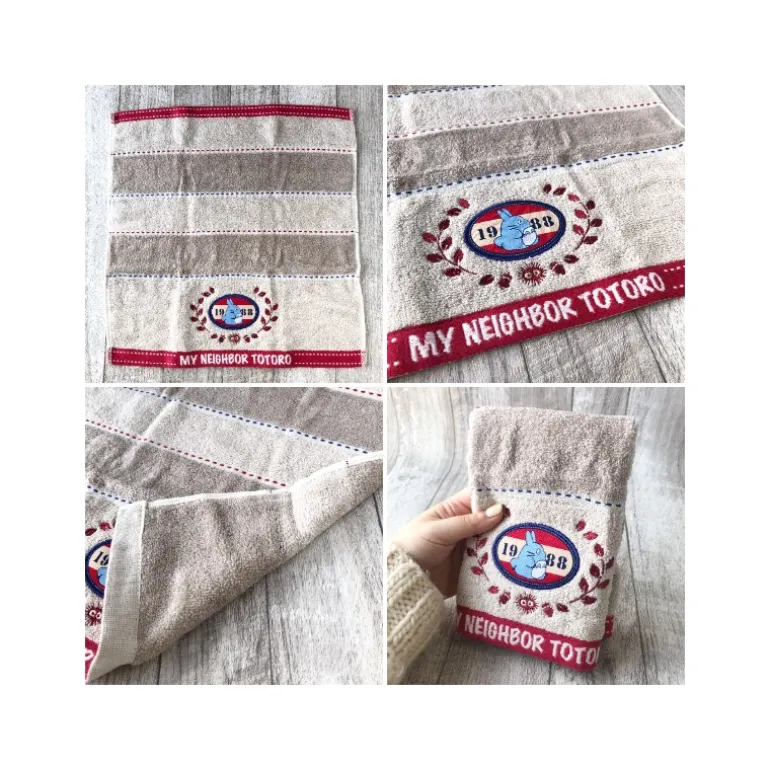Boîte cadeau 3 serviettes Couture en denim - Mon Voisin Totoro