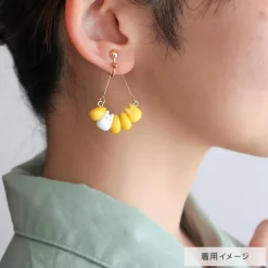 Boucles d’oreilles Totoro blanc & Maïs - Mon Voisin Totoro