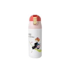 Bouteille Thermos One Push Aquarelle -  Kiki la petite sorcière