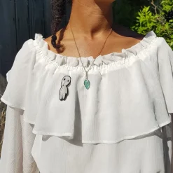 Broche cannetille Kodama debout - Princesse Mononoké