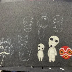 Broche cannetille Kodama debout - Princesse Mononoké