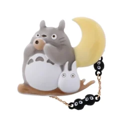 Broche Totoro Ocarina sous la lune - Mon Voisin Totoro