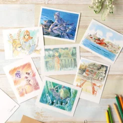 Carte de vœux aquarelle 24 x 15,8 cm Aburaya - Le Voyage de Chihiro