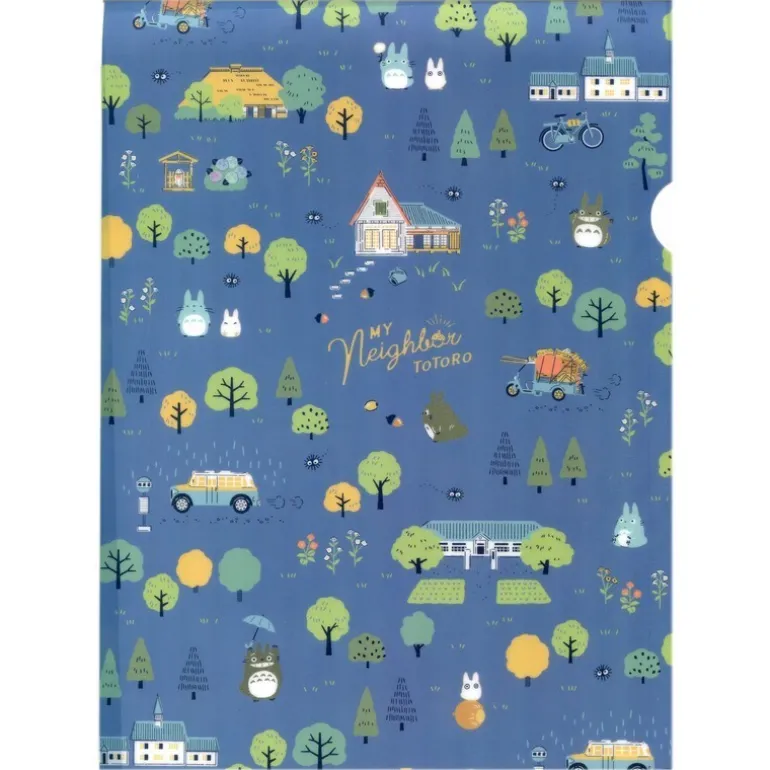 Chemise Plastique Bleue Totoro En Forêt-Mon Voisin Totoro