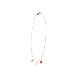 Collier Totoro Blanc Et Fraises - Mon Voisin Totoro