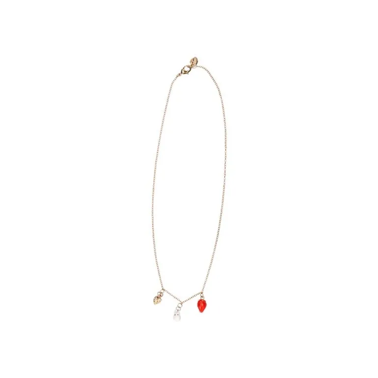 Collier Totoro Blanc Et Fraises - Mon Voisin Totoro