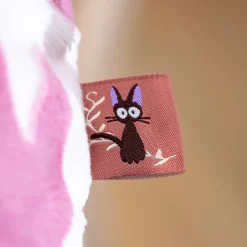 Coussin brique moiré Jiji silhouette   - Kiki la petite sorcière