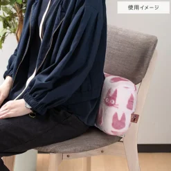 Coussin brique moiré Jiji silhouette   - Kiki la petite sorcière