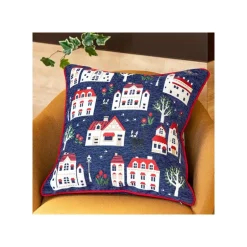 Coussin Jiji Maisons 45x45cm - Kiki la petite sorcière