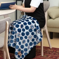 Couverture moirée Noiraude silhouette 70x100 cm - Mon Voisin Totoro