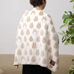 Couverture moirée Totoro silhouette 70x100 cm - Mon Voisin Totoro