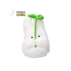 Peluche Nakayoshi Totoro Blanc avec feuille - Mon Voisin Totoro