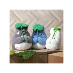 Peluche Nakayoshi Totoro Blanc avec feuille - Mon Voisin Totoro