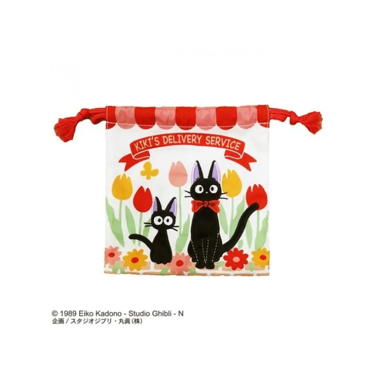 Sacoche à cordon Jiji et Chaton 20 x 19 cm - Kiki la petite sorcière