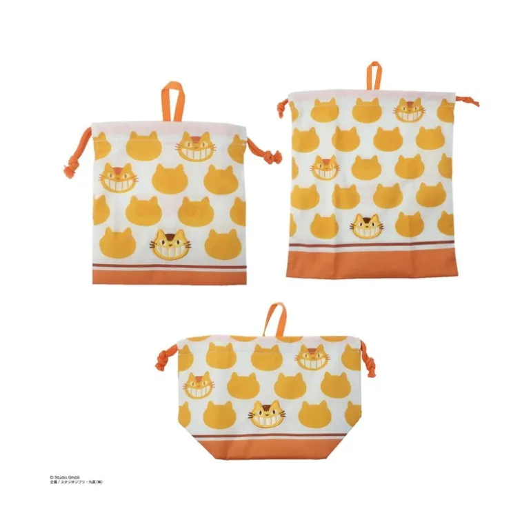 Sacoche à cordon Silhouette Chatbus 20 x 19 cm - Mon Voisin Totoro