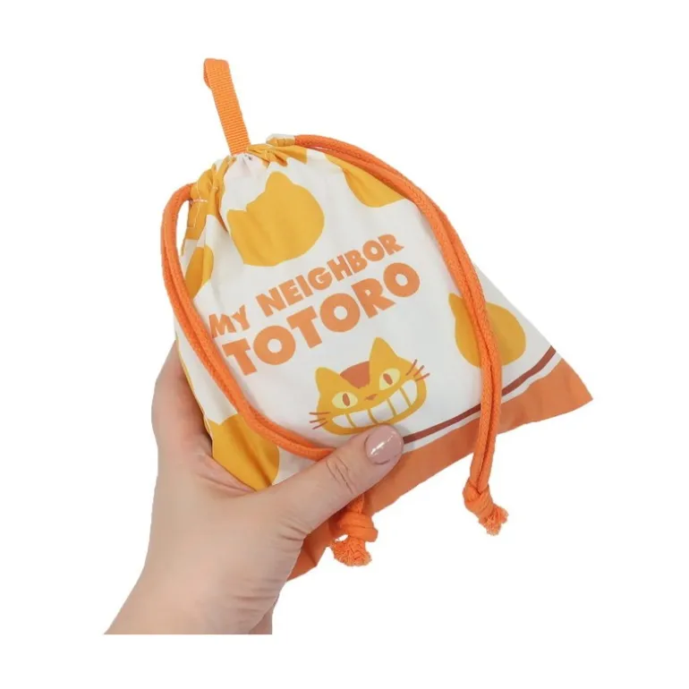 Sacoche à cordon Silhouette Chatbus 20 x 19 cm - Mon Voisin Totoro