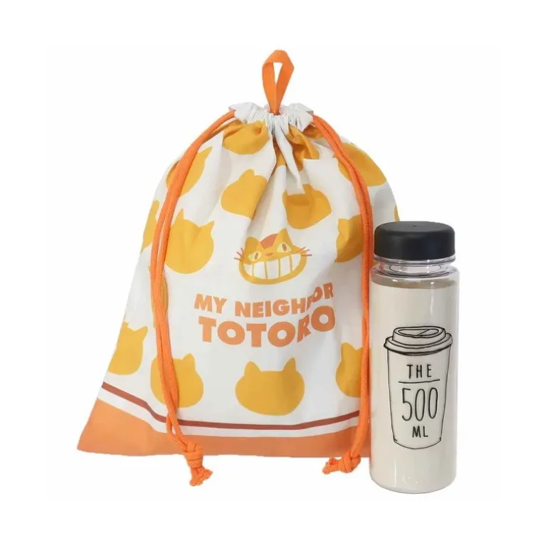 Sacoche à cordon Silhouette Chatbus 20 x 19 cm - Mon Voisin Totoro