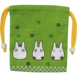 Sacoche Tissu Verte Totoro Blanc - Mon Voisin Totoro