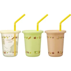 Set de 3 Verres avec Pailles - Mon Voisin Totoro