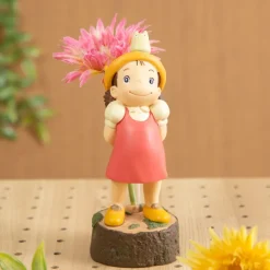 Statue Soliflore Mei & Totoro Blanc - Mon Voisin Totoro