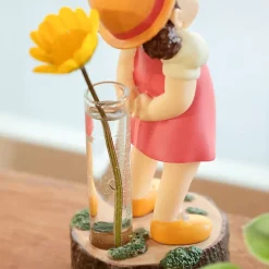 Statue Soliflore Mei & Totoro Blanc - Mon Voisin Totoro