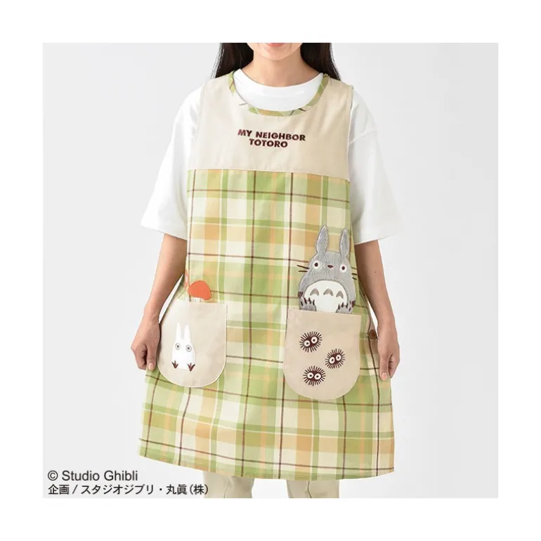 Tablier à Carreaux Totoro - Mon Voisin Totoro