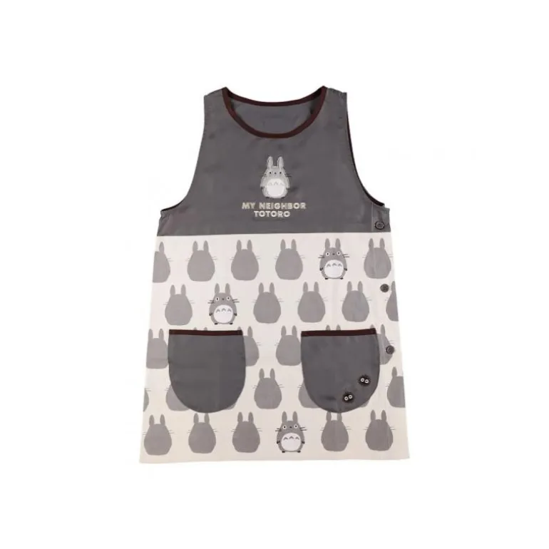 Tablier Silhouette Totoro Gris 84 x 61,5cm - Mon Voisin Totoro
