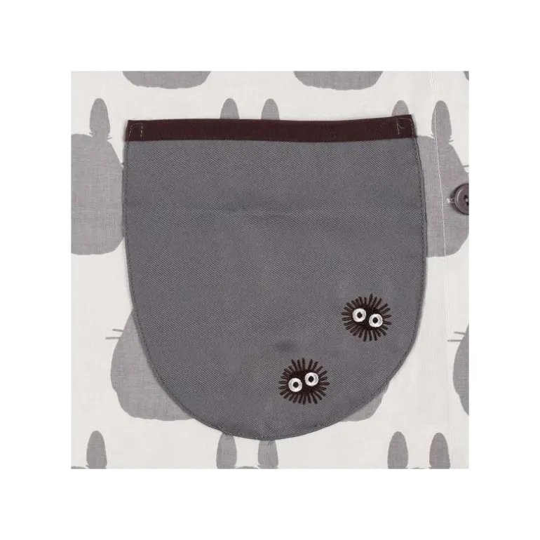Tablier Silhouette Totoro Gris 84 x 61,5cm - Mon Voisin Totoro