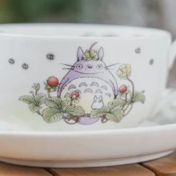 Tasse et Sous Tasse Totoro Fraise - Mon Voisin Totoro