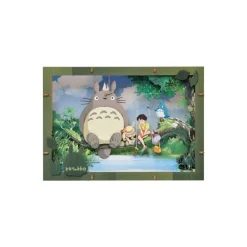 Théâtre de papier Deluxe Totoro pêche - Mon Voisin Totoro