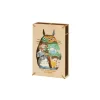 Théâtre de papier Style bois Silhouette Totoro Gris - Mon Voisin Toto