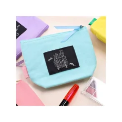 Trousse brodée Calicifer - Le Château ambulant