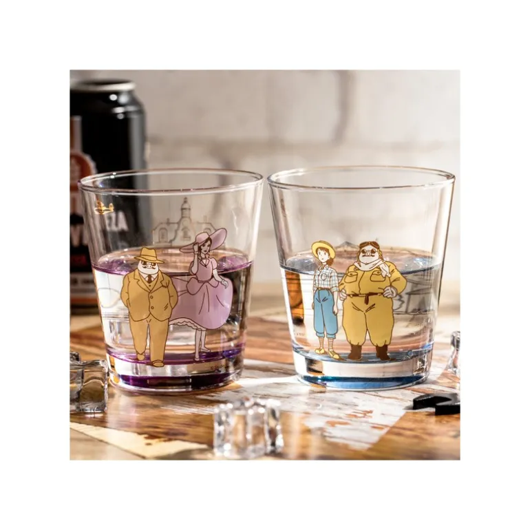 Verre décoré Marco & Fio - Porco Rosso