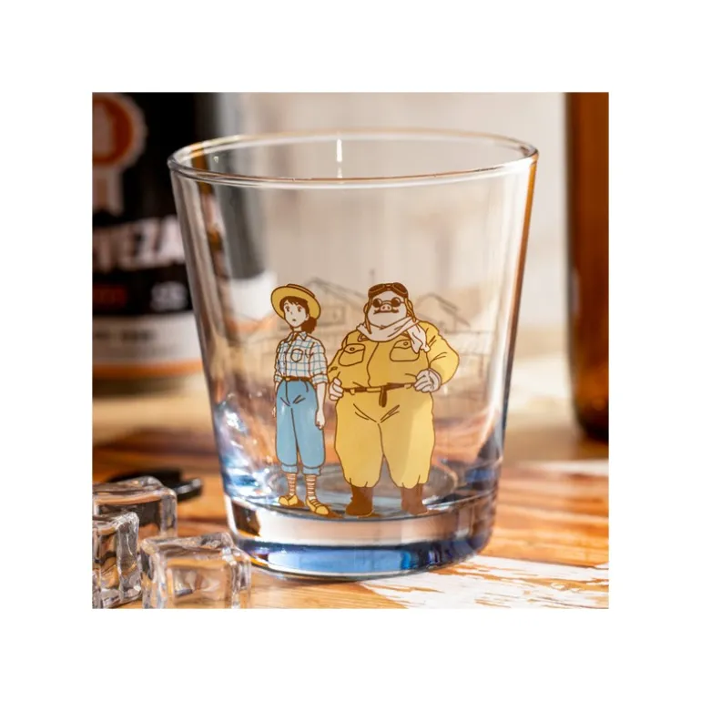 Verre décoré Marco & Fio - Porco Rosso