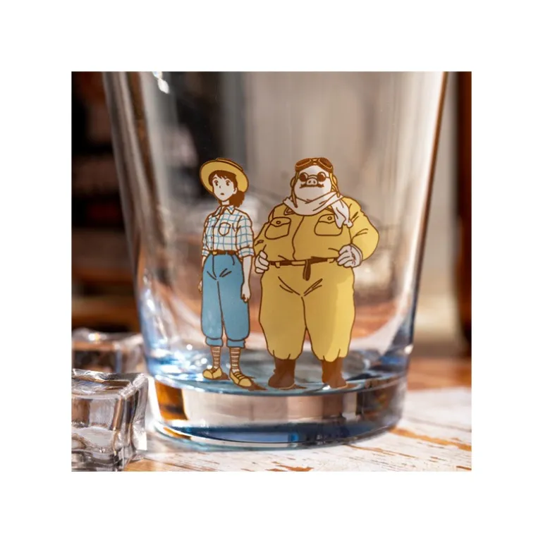 Verre décoré Marco & Fio - Porco Rosso