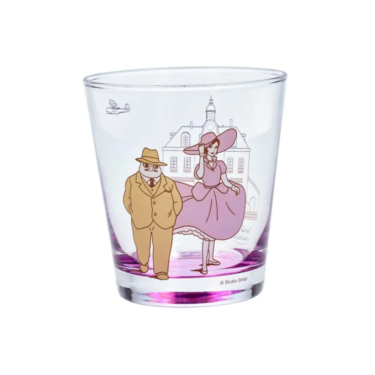 Verre décoré Marco & Gina - Porco Rosso