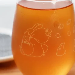 Verre gravé Totoro et gland - Mon Voisin Totoro