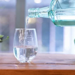 Verre gravé Totoro et trèfle blanc - Mon Voisin Totoro